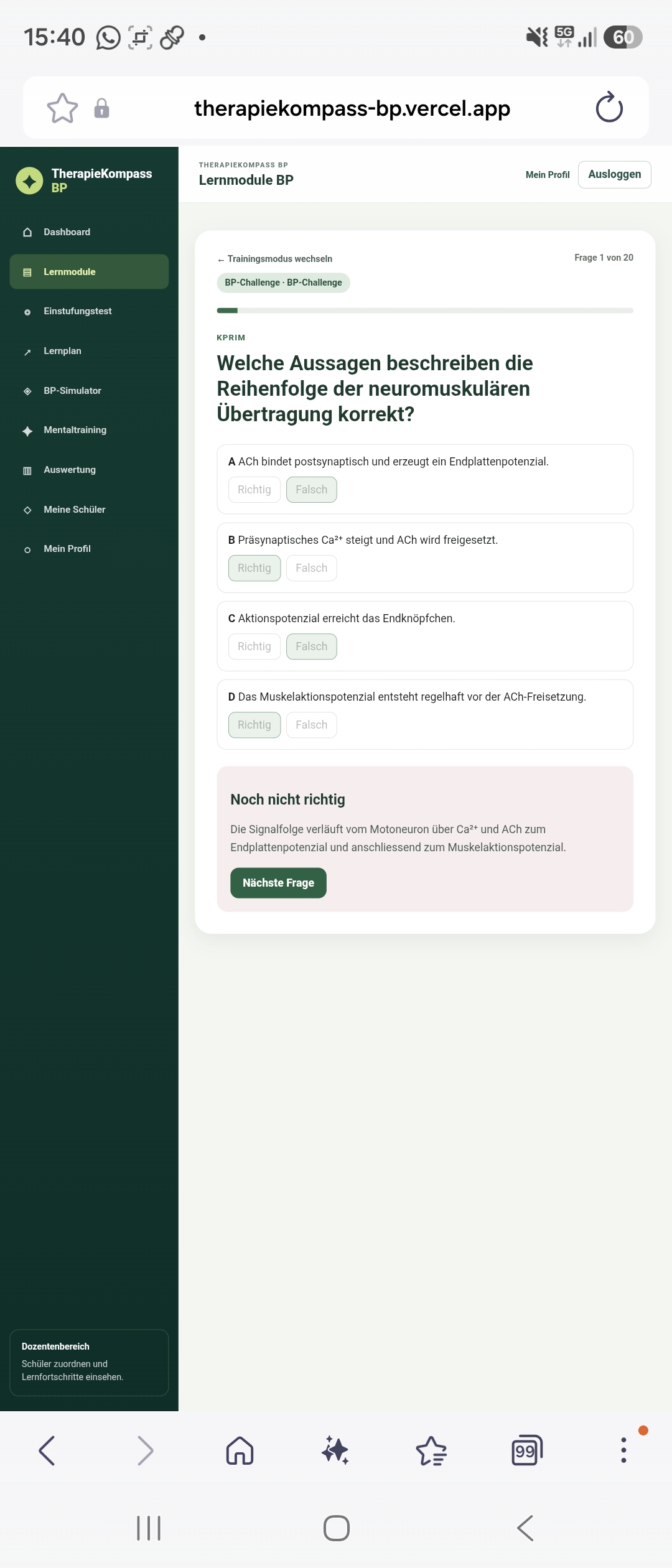 TherapieKompass BP – BP-Challenge
